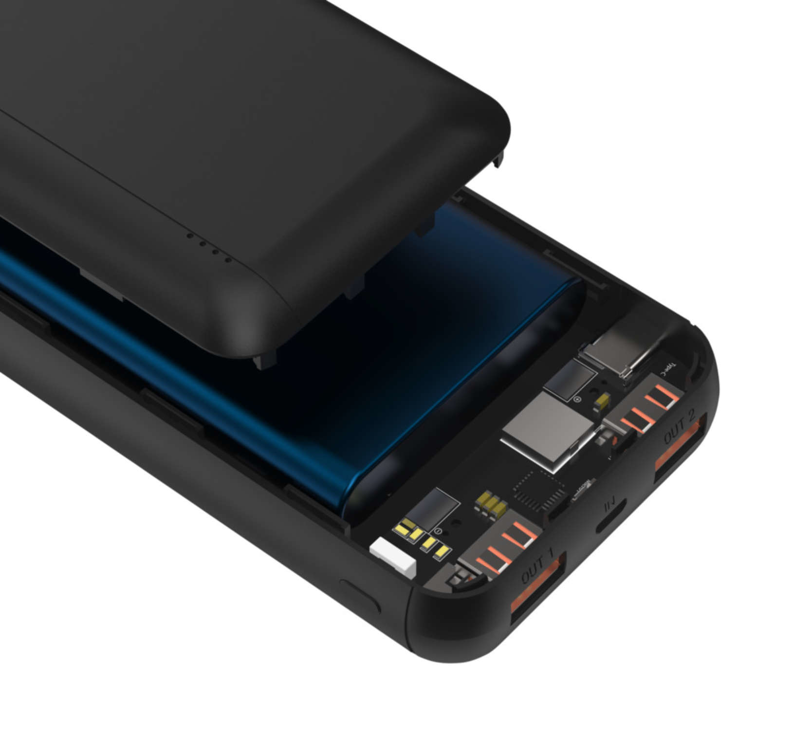 Ansmann PB320PD - 20000 mAh - Lithium Polymer (LiPo) - Quick Charge 3.0 - 3,7 V - Schwarz, Ansicht 4