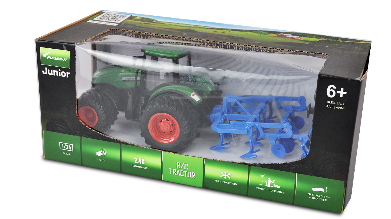 Amewi RC Traktor mit Grubber LiIon 500mAh gruen/6+, Ansicht 4