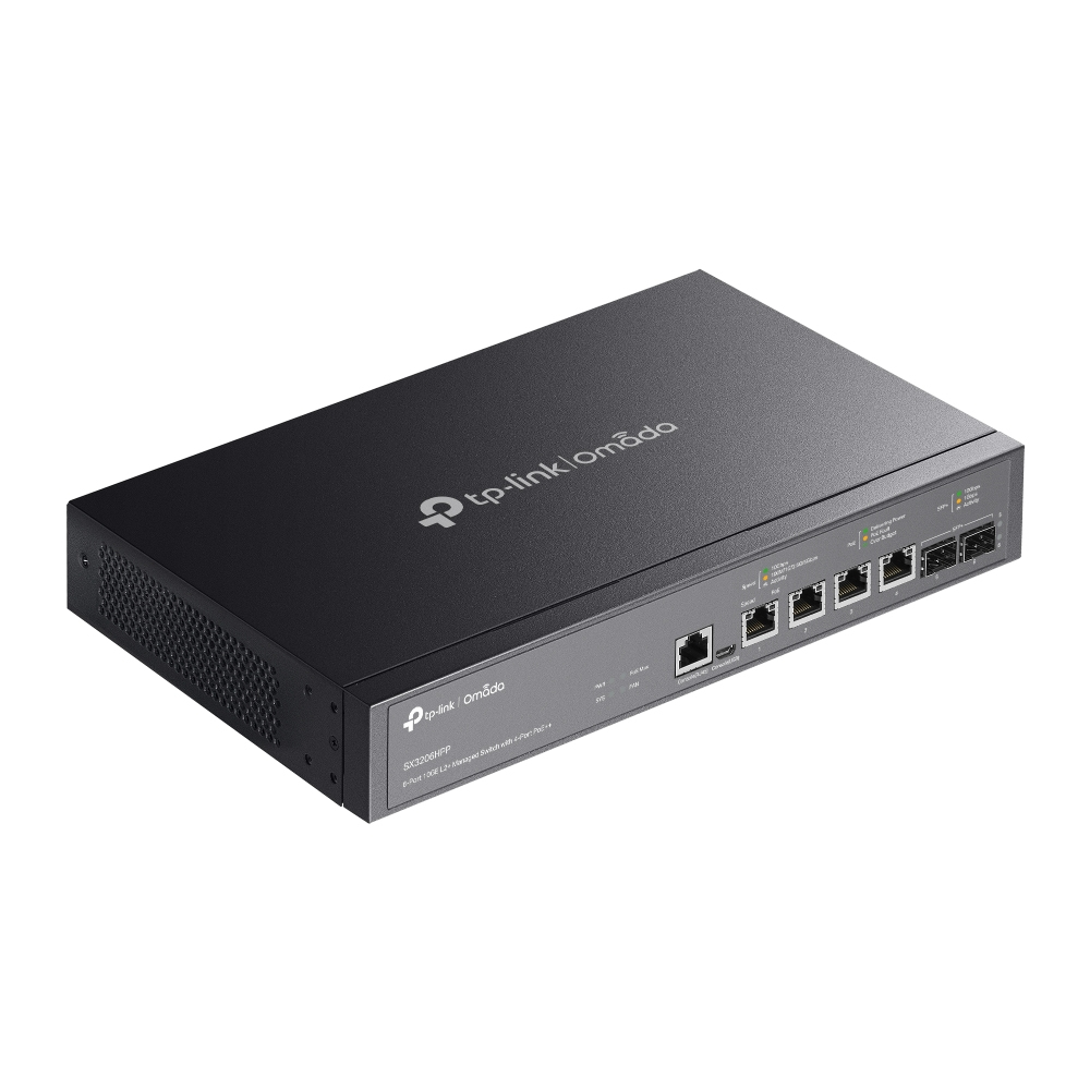 TP-LINK JetStream TL-SX3206HPP V1 - Switch - L2+ - managed - Desktop, an Rack montierbar - PoE++ (200 W), Ansicht 4