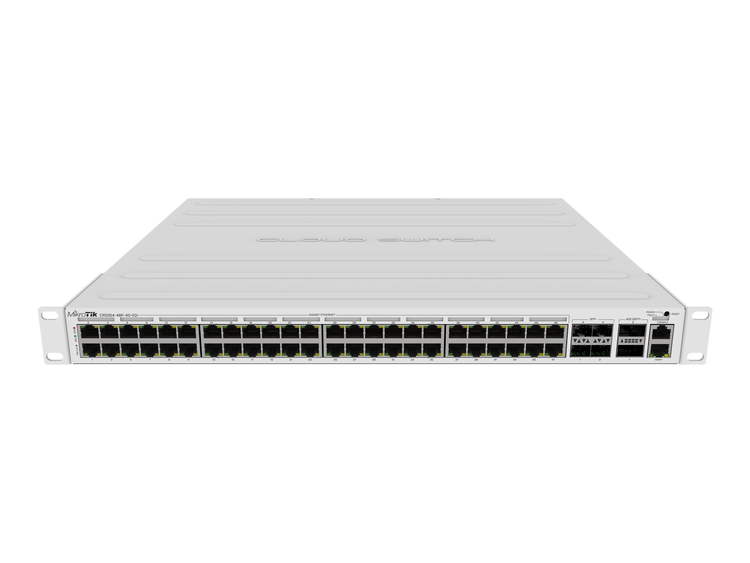 MikroTik CRS354-48P-4S+2Q+RM - Switch - L3 - 48 x 10/100/1000 (PoE+), Ansicht 5