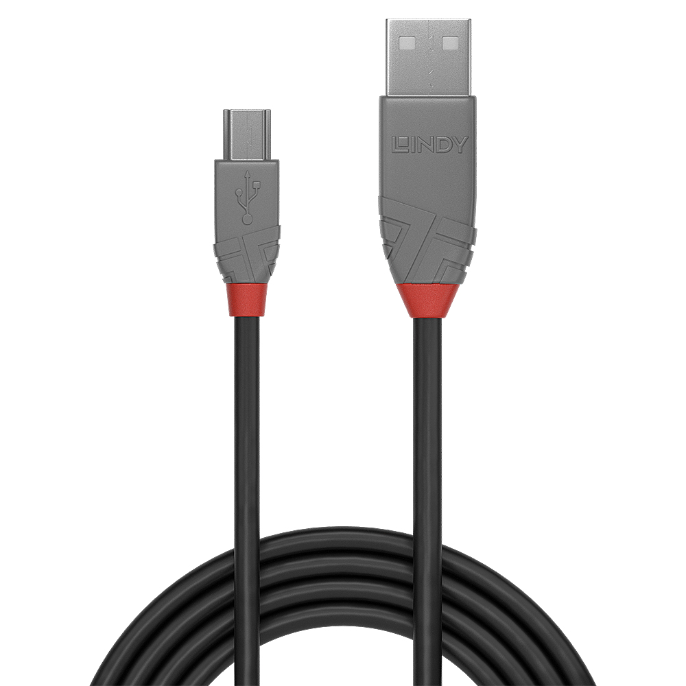 Lindy Anthra Line - USB-Kabel - USB (M) bis Mini-USB, Typ B (M), Ansicht 4