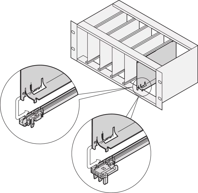 SCHROFF SLOT COVER 3U 4HP 160D - Rack-Zubehör, Ansicht 2
