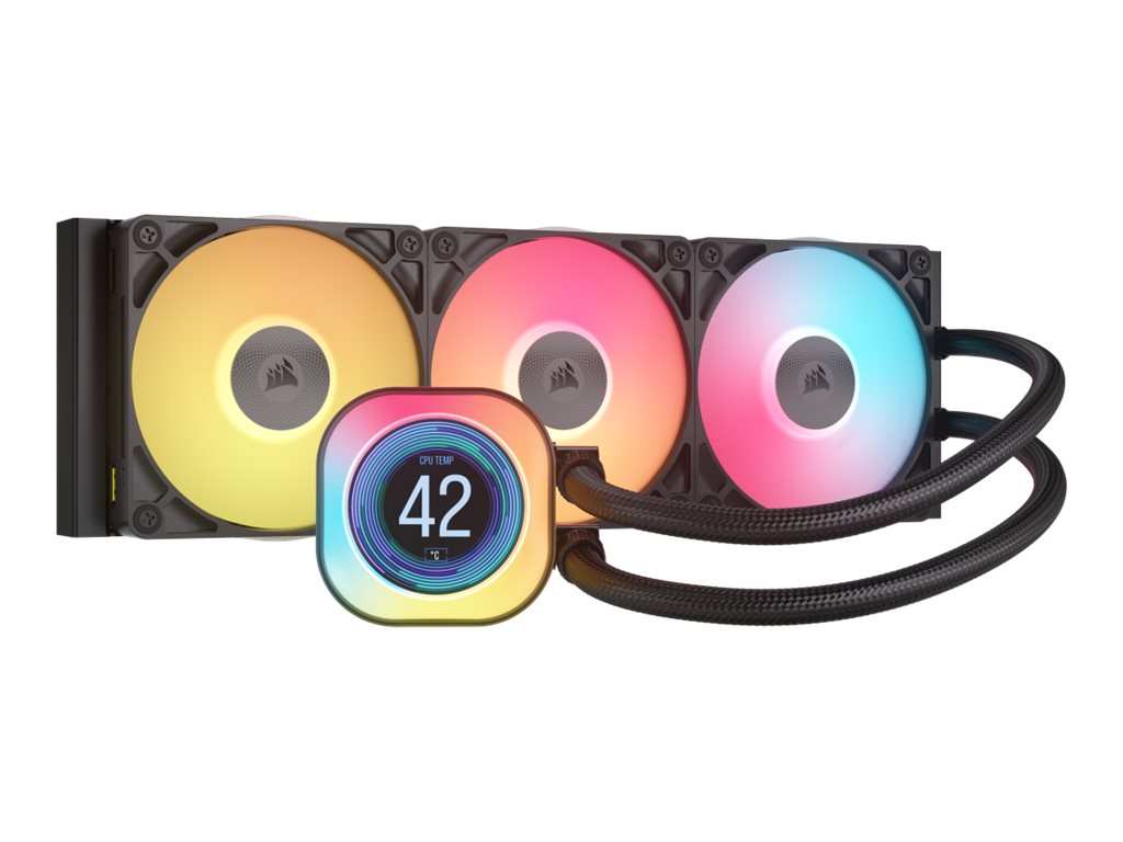 Corsair iCUE Link TITAN 360 RX LCD - Prozessor-Flüssigkeitskühlsystem - Kühlergröße: 360 mm - (für: LGA1851, LGA1700, AM5, AM4)