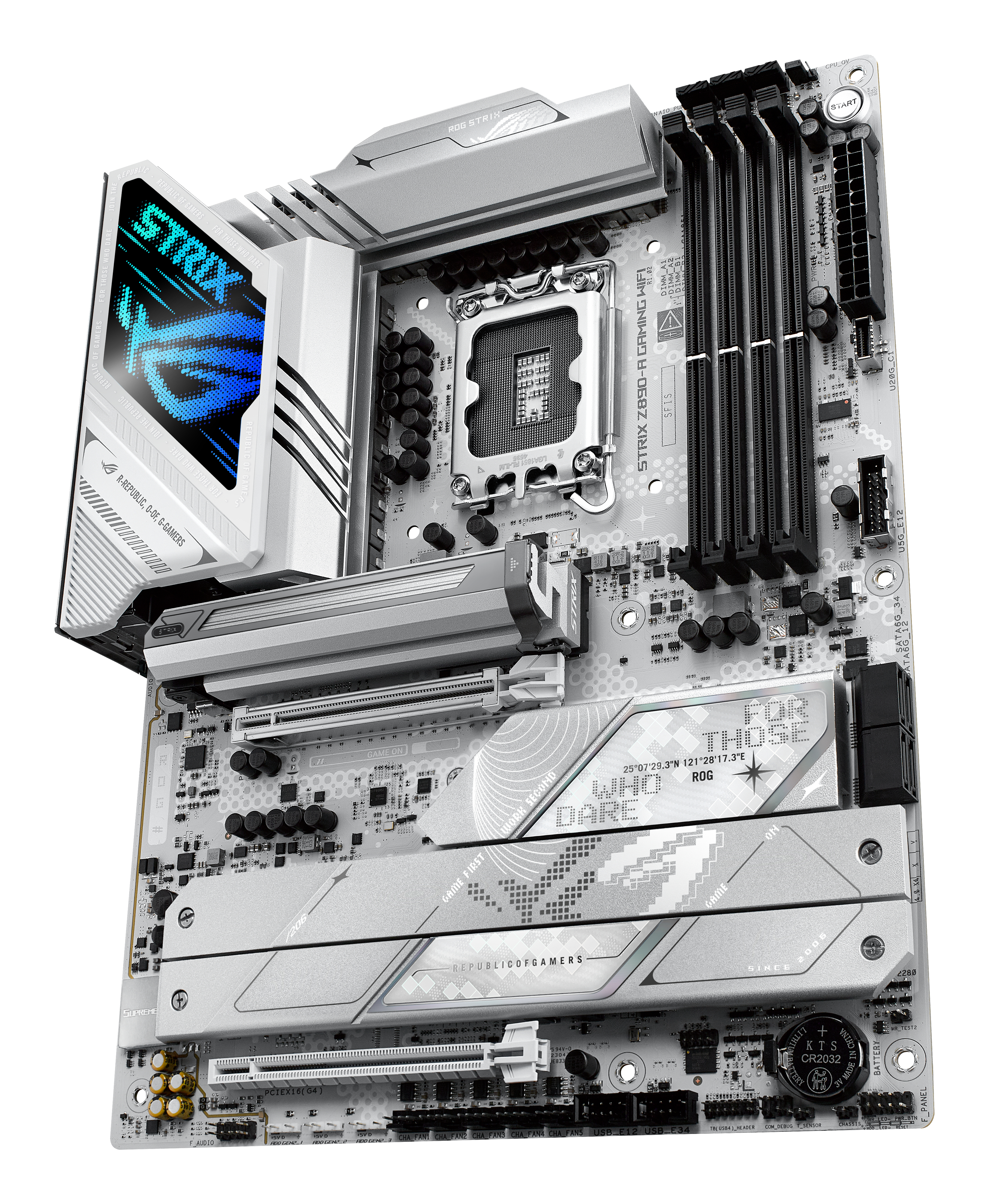 ASUS ROG STRIX Z890-A GAMING WIFI - Motherboard - ATX - LGA1851-Sockel - Z890 Chipsatz - USB-C 3.2 Gen 2x2, Ansicht 2