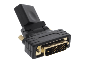 InLine HDMI-DVI Adapter - HDMI Buchse auf DVI Stecker - flexibler Winkel - 4K2K