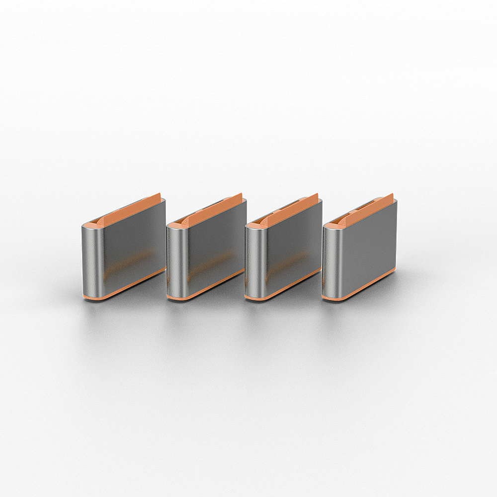 Lindy Schloss für USB-C-Port - orange (Packung mit 10), Ansicht 2