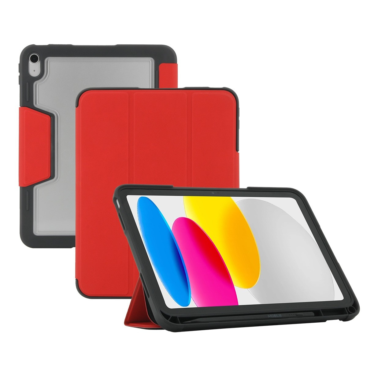 Mobilis Flip-Hülle für Tablet - widerstandsfähig - Rot, Ansicht 2