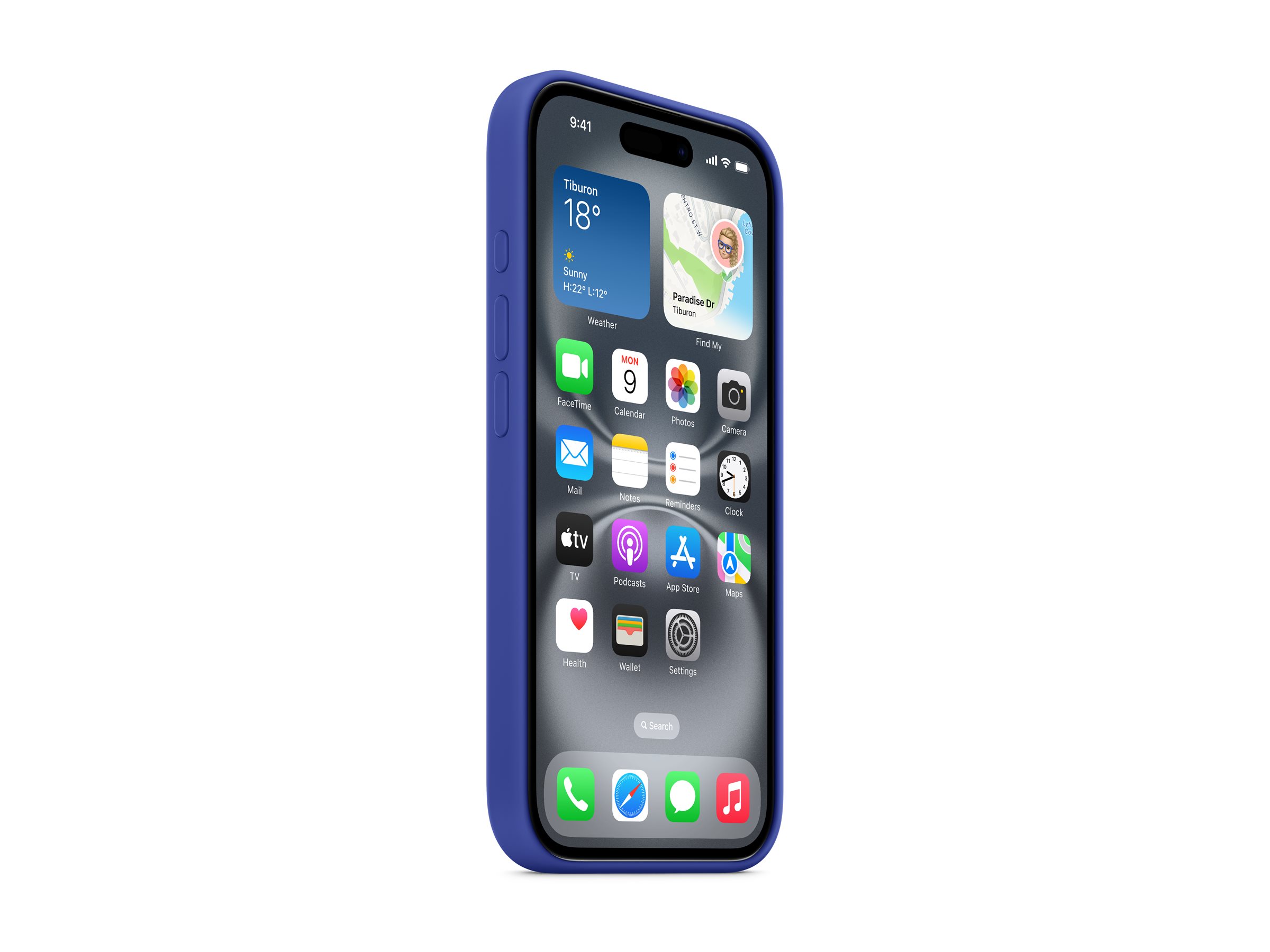 Apple iPhone 16 Silikon Case mit MagSafe - Ultramarine, Ansicht 3