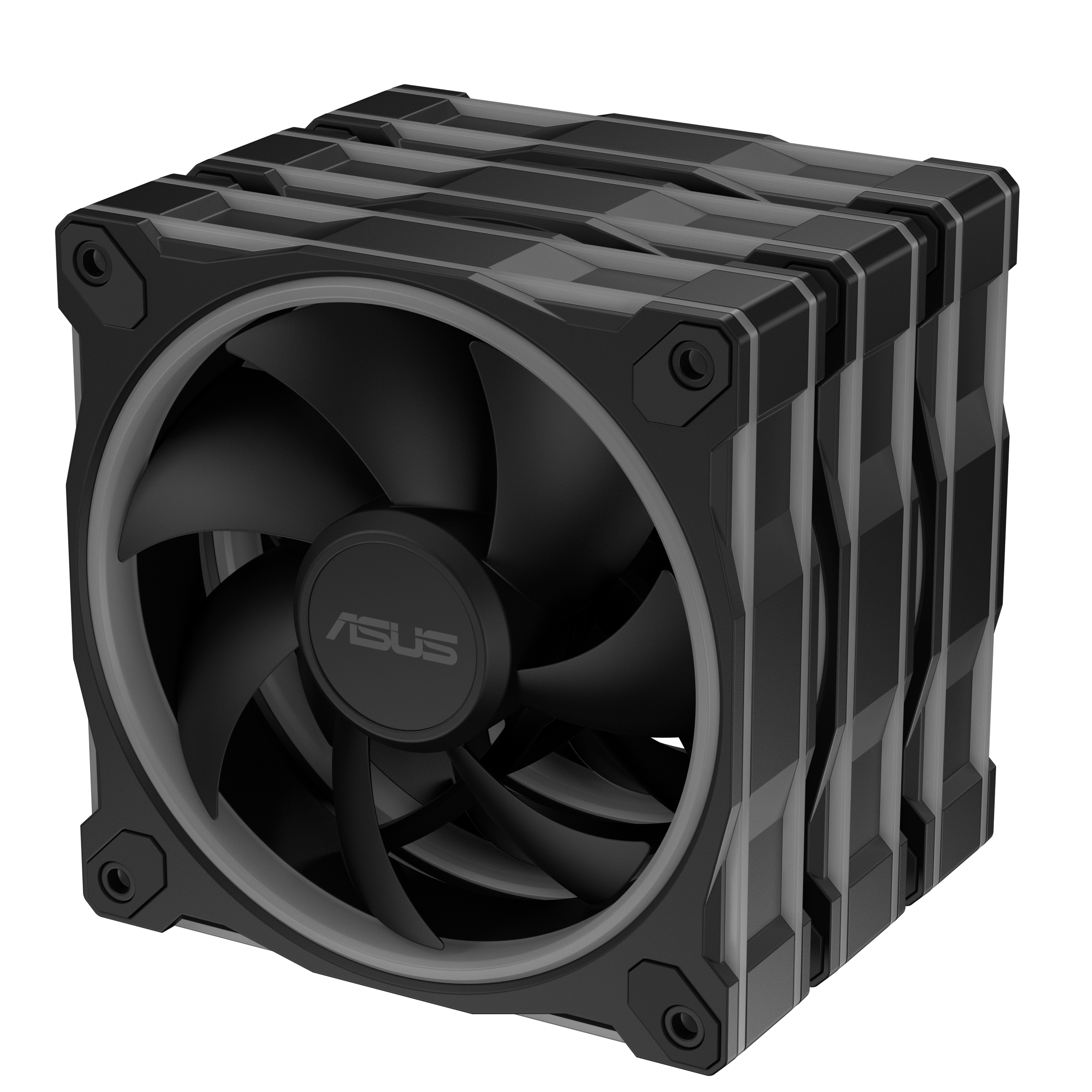 ASUS Prime MR120 ARGB - Gehäuselüfter-Kit - 120 mm - Schwarz (Packung mit 3), Ansicht 3