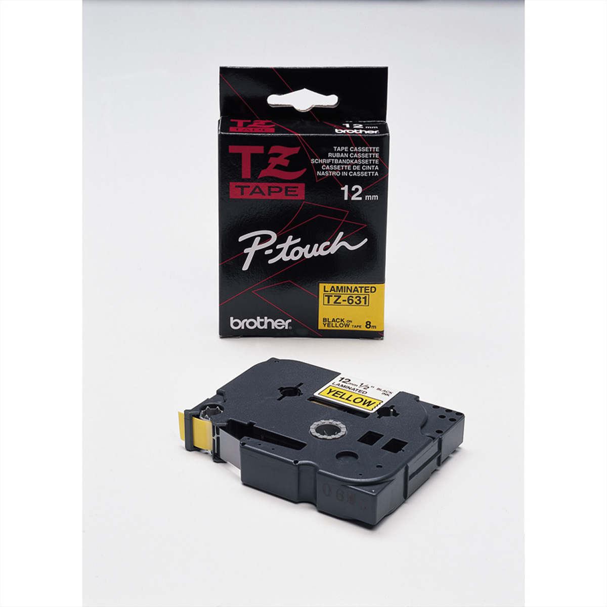 Brother Schriftband TZe-631 TZe631 12 mm schwarz auf gelb 1 St. - Original - Schriftband
