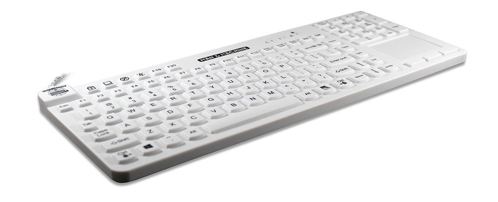 Man-Machine Really Cool Touch wh. Hygienetastatur white USB - TL: Deutsch, QWERTZ, Ansicht 4