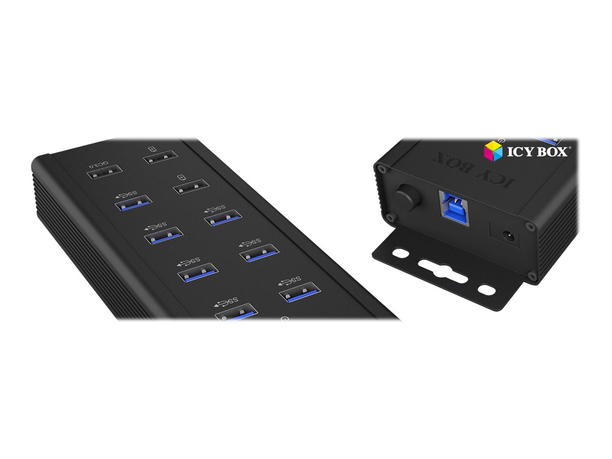 ICY BOX IB-HUB1703-QC3 - Hub - 7 x SuperSpeed USB 3.0, Ansicht 3