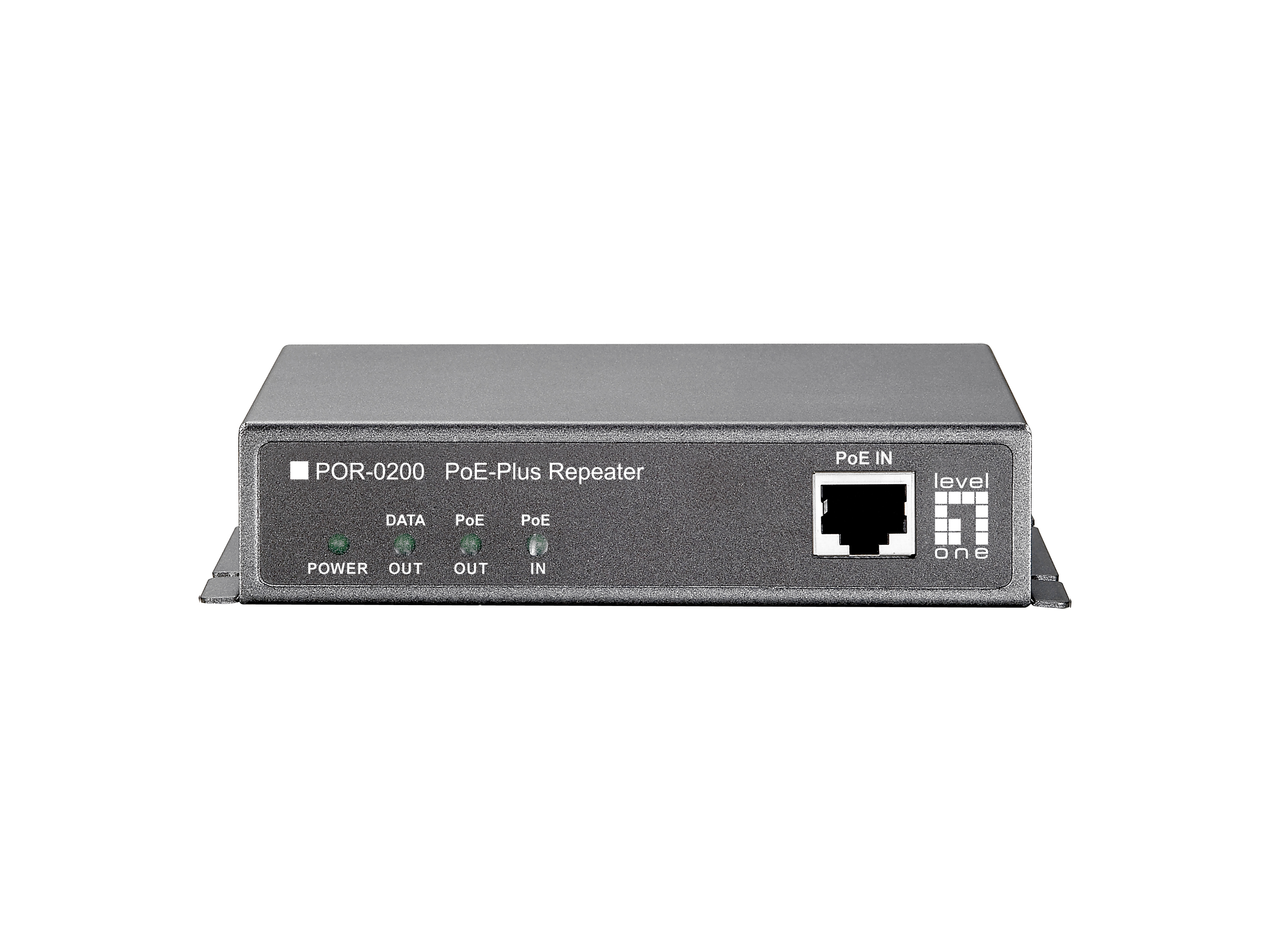 LevelOne POR-0200 - Repeater - 100Mb LAN - 10Base-T, 100Base-TX, Ansicht 3