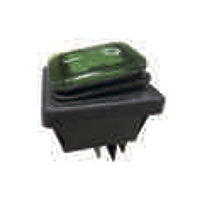 Bachmann 924.176 - Wippschalter - 2P - Schwarz - Grün - 250 V - 16 A, Ansicht 2