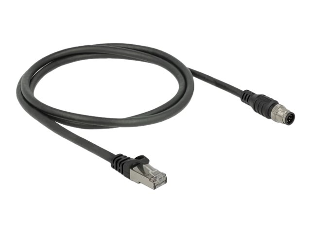 DELOCK Kabel RJ45 zu m12 8 Pin Cat.5e 1m (84922)