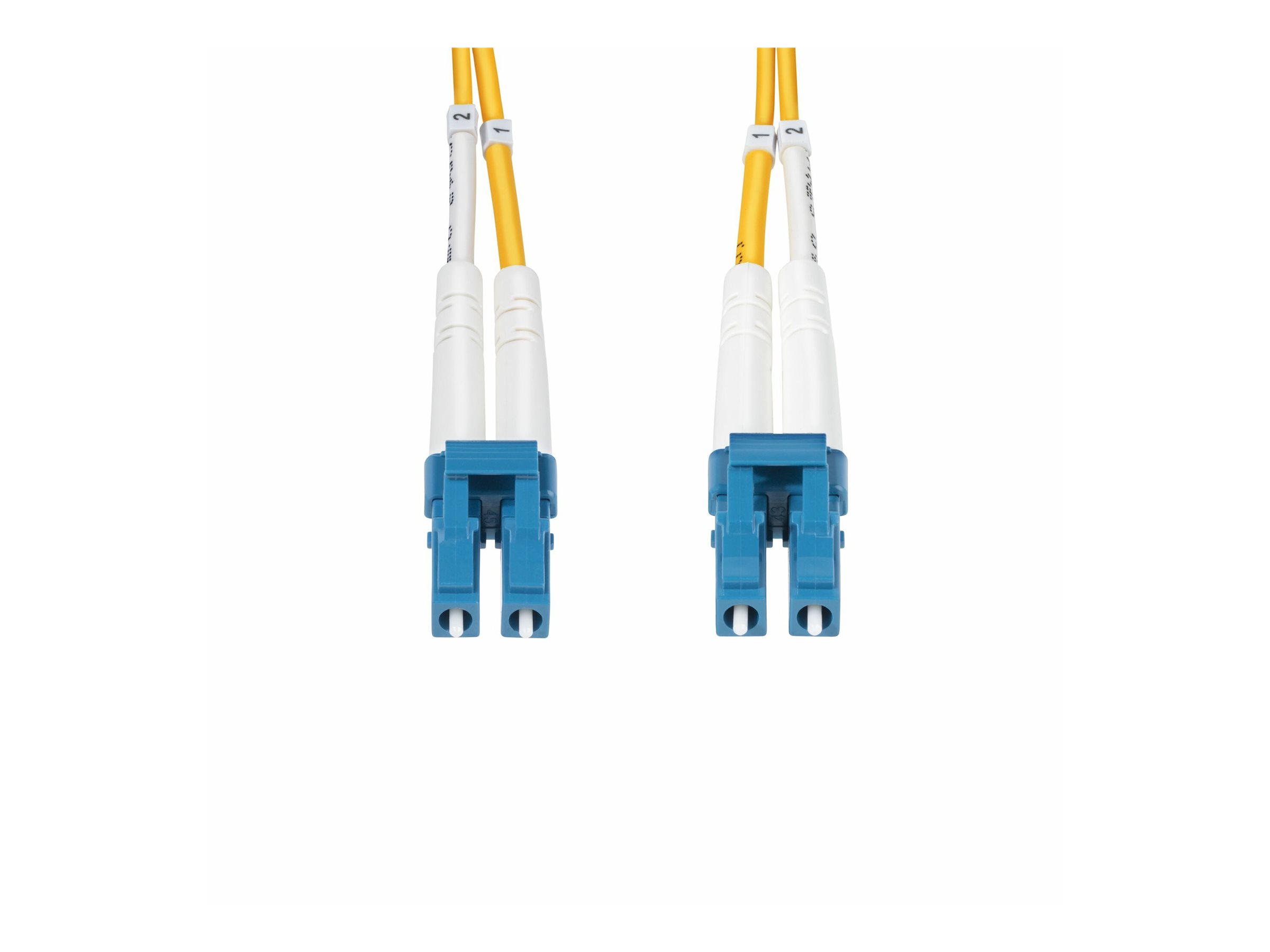 StarTech.com 30m (98.4ft) LC to LC (UPC) OS2 Single Mode Duplex Fiber Optic Cable 9125µm Laser Optimized 10G Bend Insensitive Low Insertion Loss - LSZH Fiber Patch Cord (SMDOS2LCLC30M)