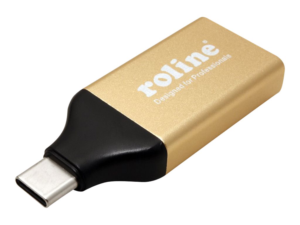 ROLINE Videoadapter - 24 pin USB-C männlich zu HDMI weiblich
