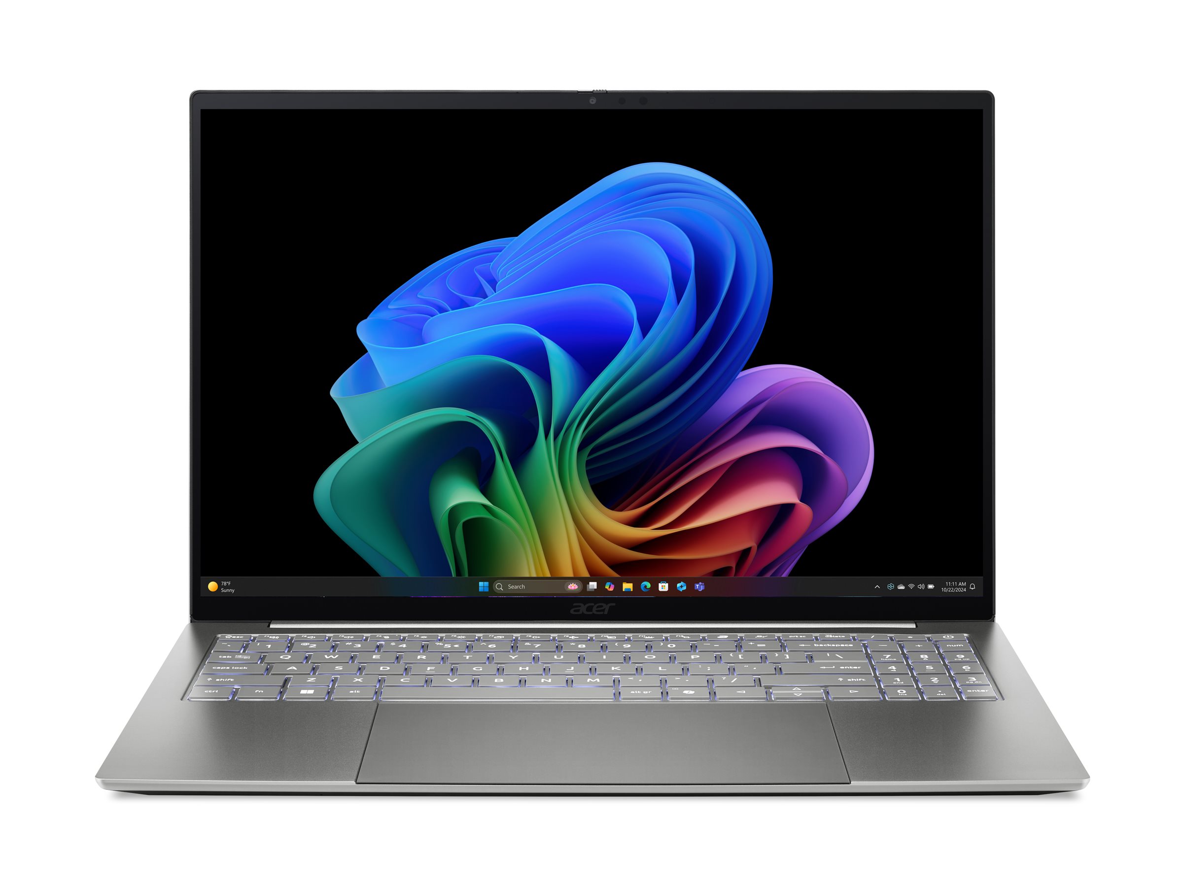 Acer Swift 16 AI SF16-71T - 180°-Scharnierdesign - Intel Core Ultra X7 358H / 1.9 GHz - Win 11 Home - Intel Arc Graphics B390 - 16 GB RAM - 512 GB SSD NVMe - 40.6 cm (16")