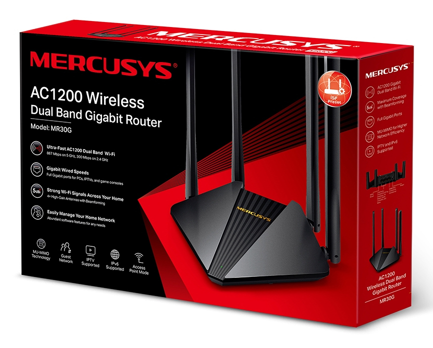 TP-LINK Wireless Router||Wireless Router|1167 Mbps|1 WAN|2x10/100/1000M|Number of - Router - WLAN, Ansicht 4
