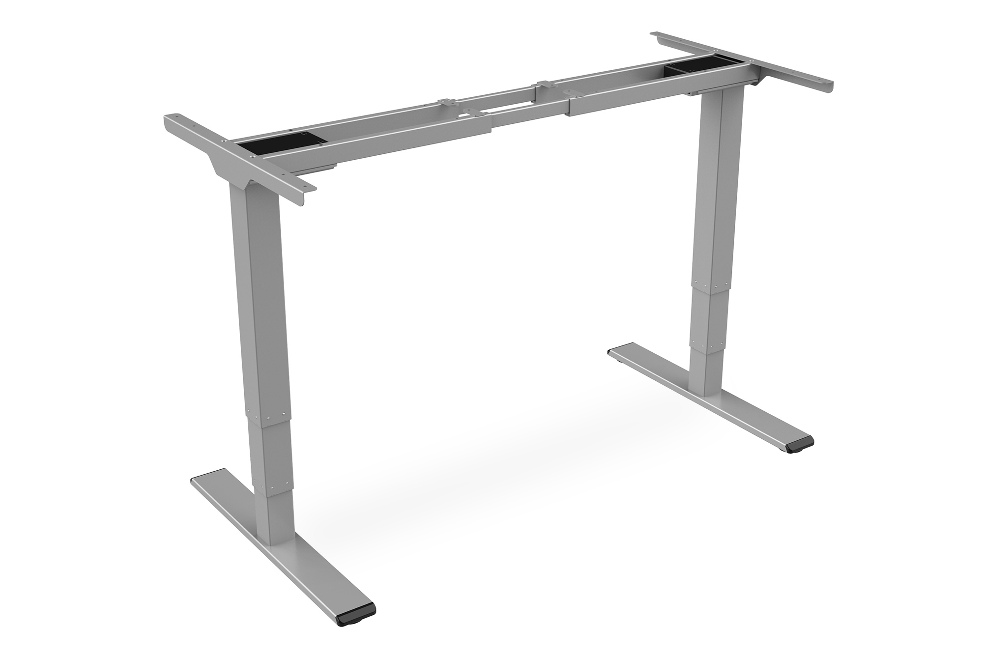 DIGITUS Elektrisch höhenverstellbares Tischgestell, Dual-Motor, 3-Stufen, Grau, Ansicht 4