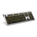 Logickeyboard LKB-LPRNTYB-AJPU - Full-size (100%) - Verkabelt - USB - Schwarz - Silber
