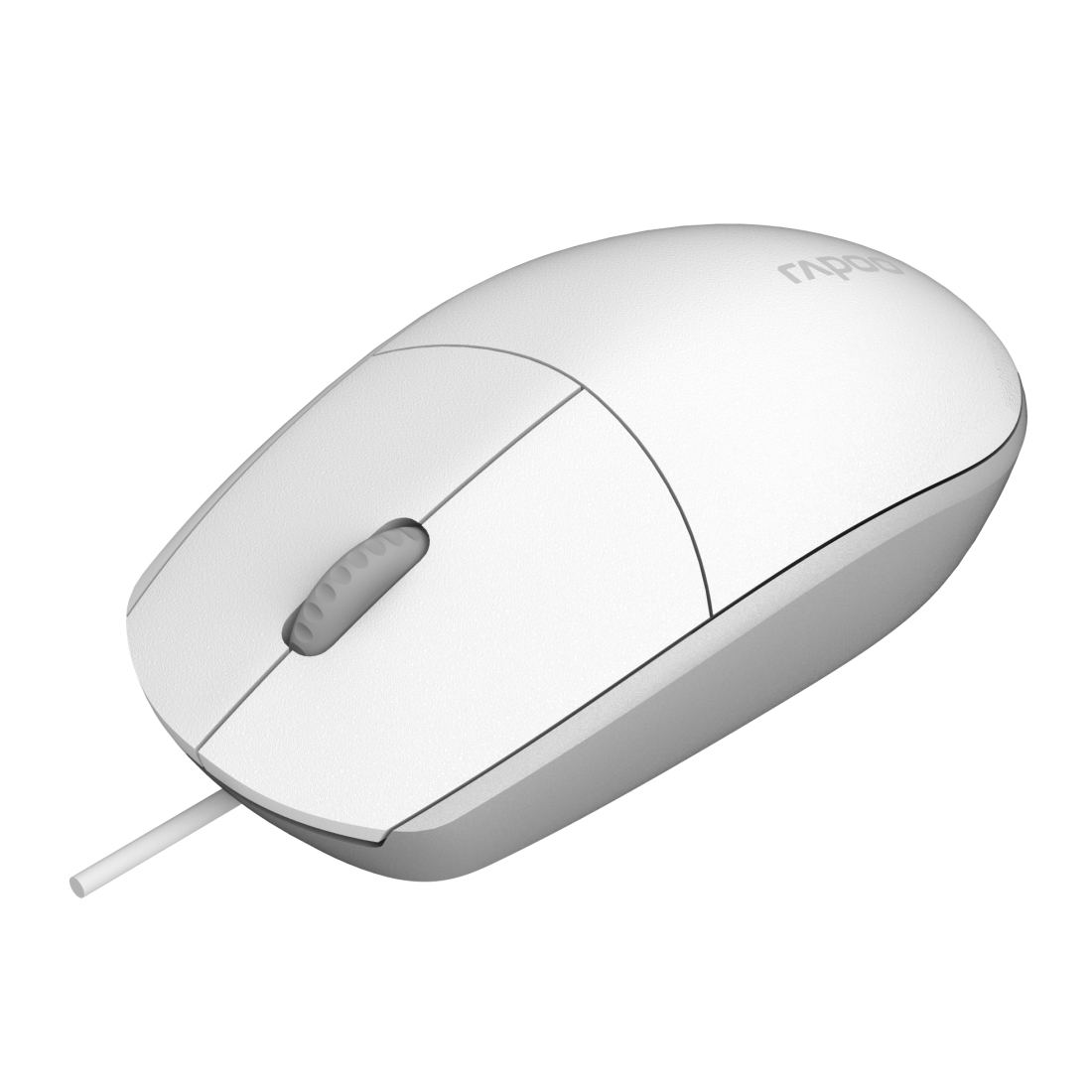 Rapoo N100 - Beidhändig - Optisch - 1600 DPI - Weiß, Ansicht 3