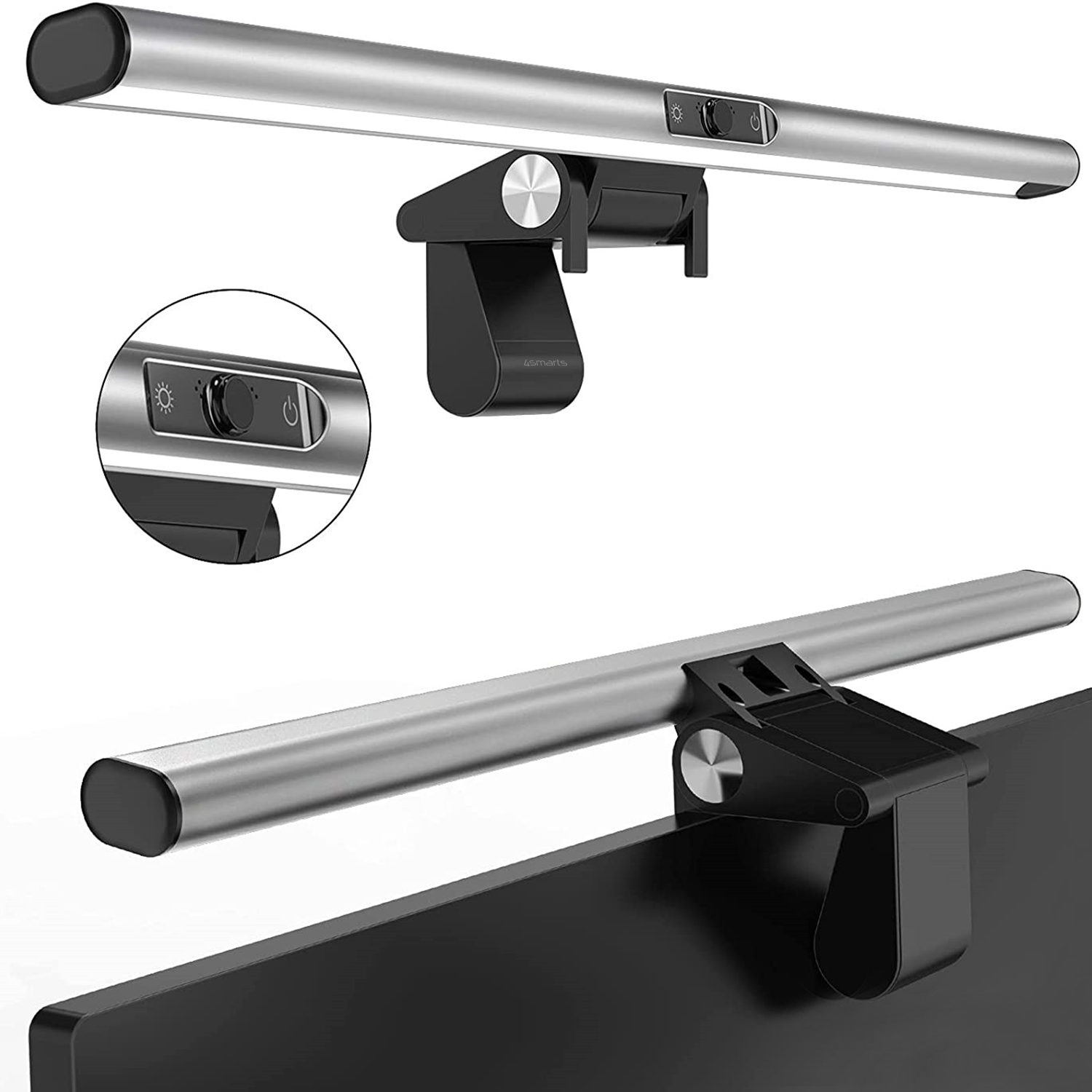 4smarts 2in1 LightBar Pro - ABS - 447 g - Silber, Ansicht 3