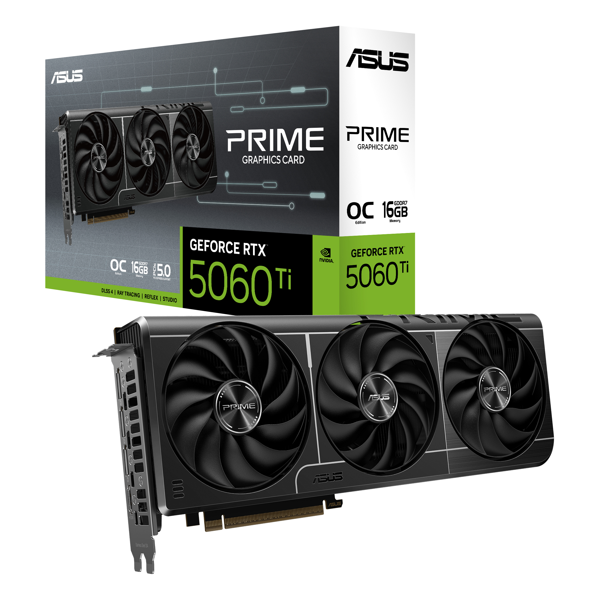 ASUS PRIME GeForce RTX 5060 Ti 16GB - OC Edition, Ansicht 3