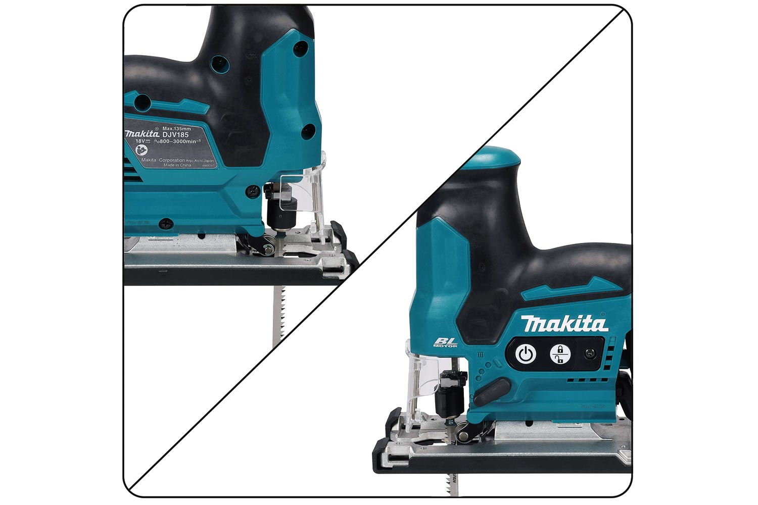 Makita Akku-Pendelhubstichsäge DJV185Z ohne Akku 18 V, Ansicht 3