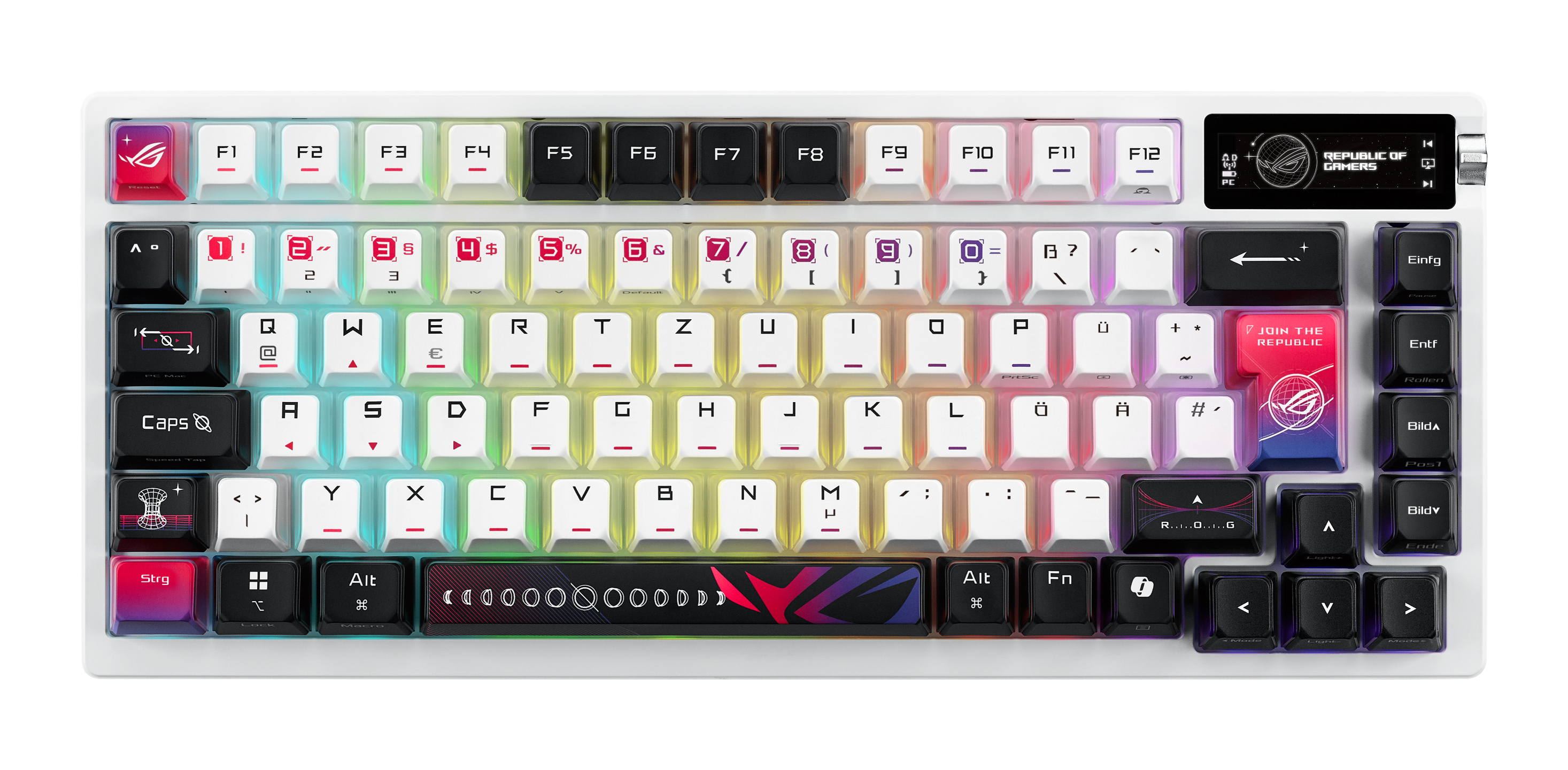 ASUS ROG Azoth X Gaming-Tastatur - Tastatur - TL: Deutsch, QWERTZ, Ansicht 4