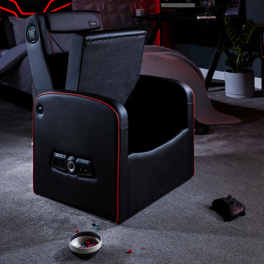 XRocker Shift Luxe Junior 2.1 Ottoman Gaming-Sessel mit Stereo-Lautsprechersystem und, Ansicht 2