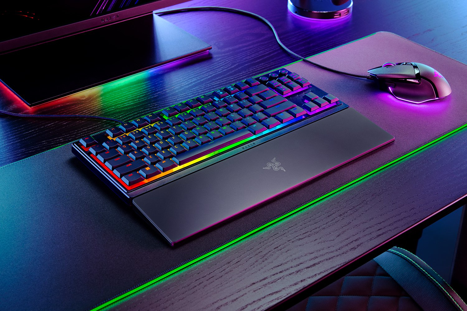 Razer Ornata V3 - Tastatur - Ohne Zehnertastatur - TL: Deutsch, QWERTZ, Ansicht 2