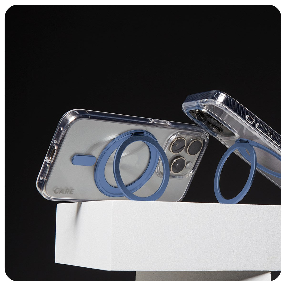 PanzerGlass CARE by Feature Case Transparent Blau Kickstand & MagSafe für iPhone 16, Ansicht 2