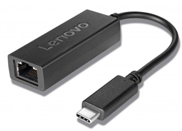 Lenovo GX90S91832, Kabelgebunden, USB Typ-C, Ethernet, 1000 Mbit/s, Schwarz