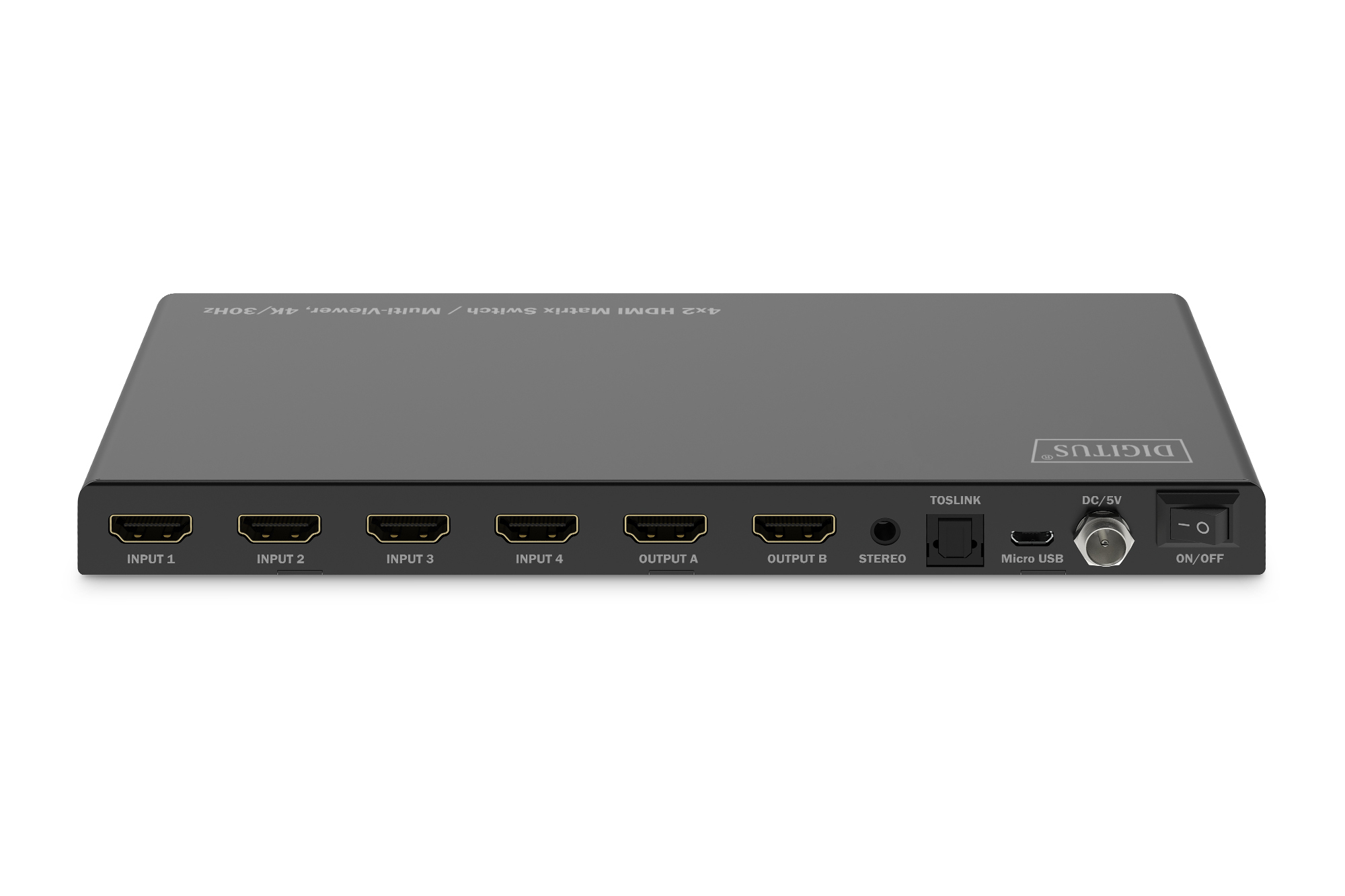 DIGITUS 4x2 HDMI Matrix Switch / Multi-Viewer, 4K/30Hz, Ansicht 4