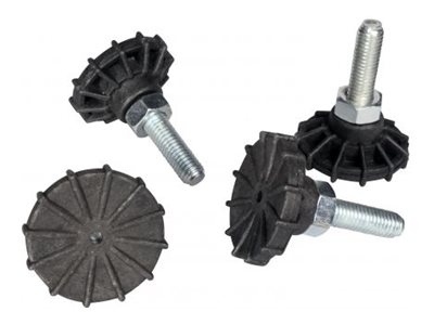 Equip Rack-Fuß-Satz - Schwarz (Packung mit