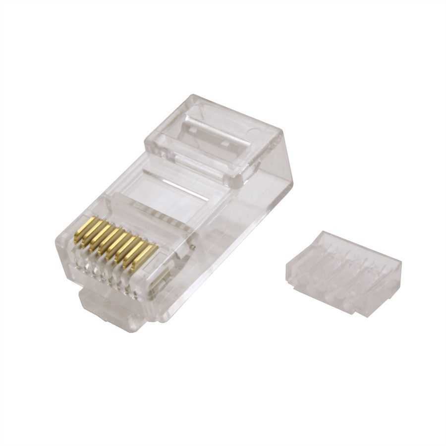 VALUE Netzwerkanschluss - RJ-45 (M) - ungeschirmt - CAT 6e - durchsichtig (Packung mit 100), Ansicht 3