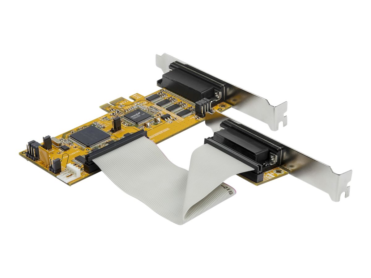 StarTech.com Startech PEX8S1050LP PCI Express Schnittstellenkarte (8 Ports, RS232, PCIe, low profile, 16550 UART,  DB9 Serial Card)