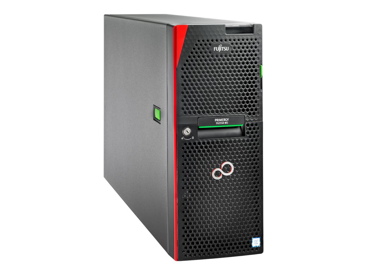 Fujitsu PRIMERGY TX2550 M5 - Server - Tower - 4U - zweiweg - 1 x Xeon Silver 4208  2.1 GHz - RAM 16 GB - SATA - Hot-Swap 6.4 cm (2.5)