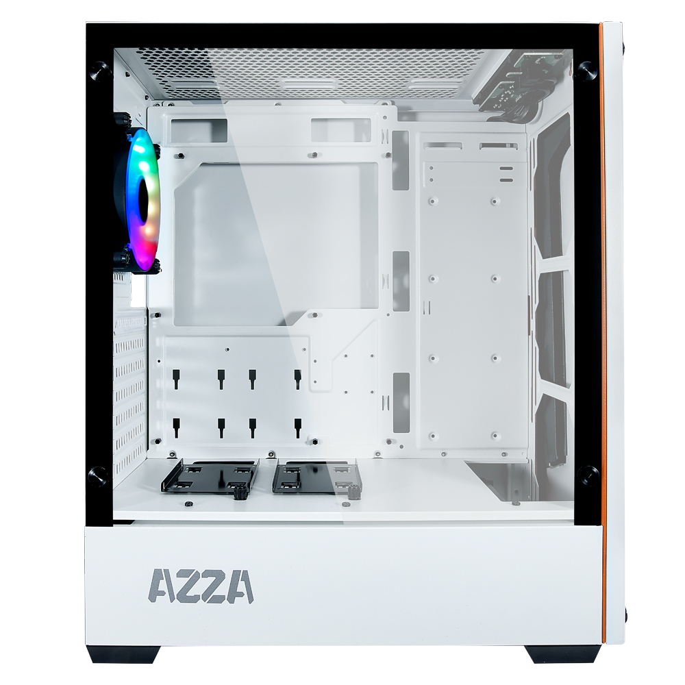AZZA APOLLO 430 - Midi Tower - PC - Weiß - ATX - micro ATX - Gehärtetes Glas - Gaming, Ansicht 4