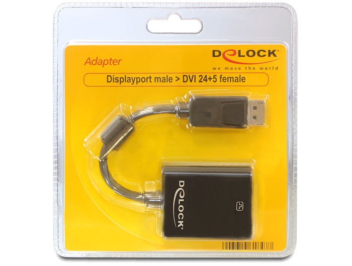 Delock Adapter Displayport male > DVI 24+5 female - DisplayPort-Adapter - DisplayPort (M), Ansicht 2