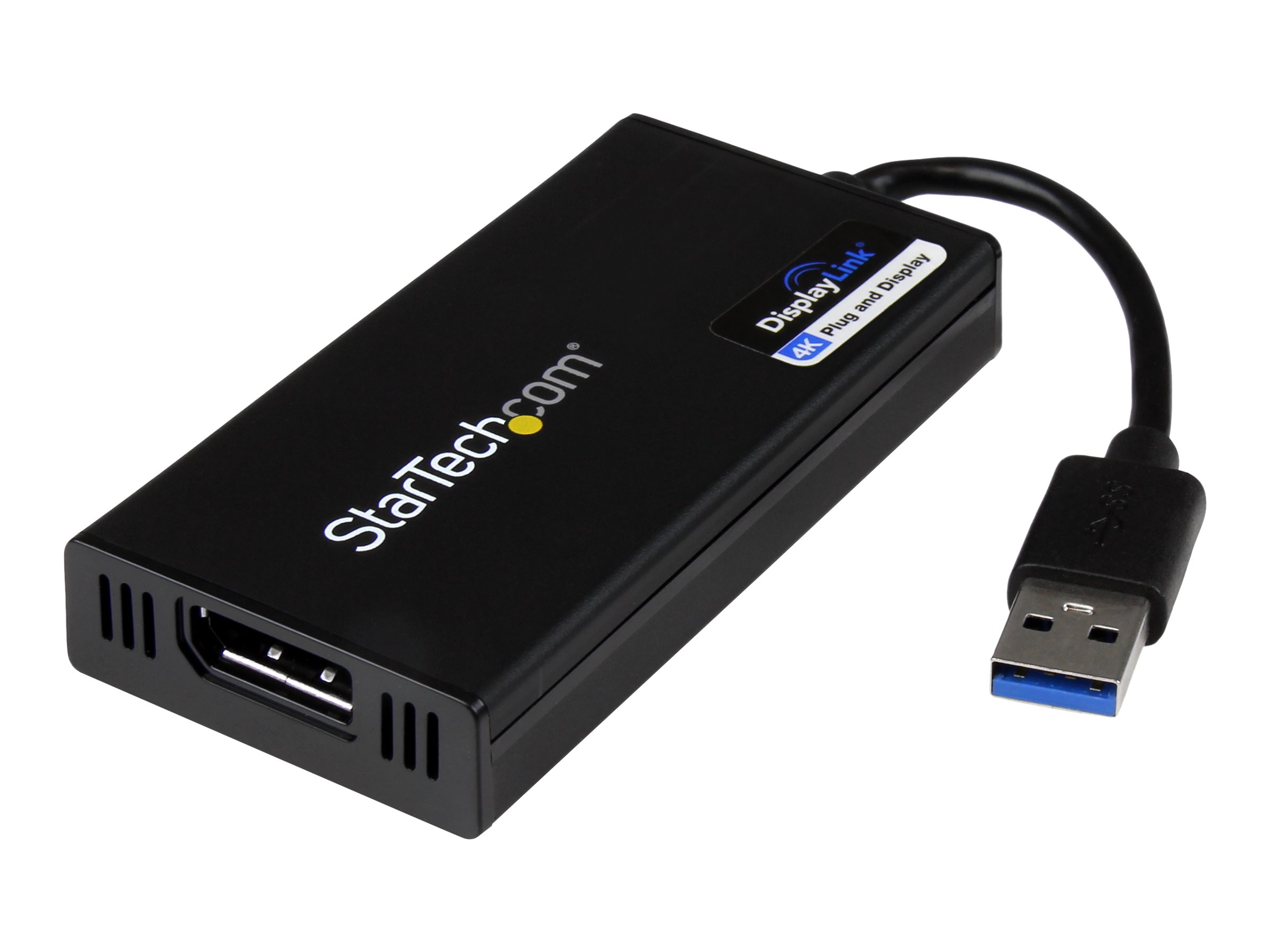 StarTech.com USB 3.0 auf Displayport Adapter - Externe Monitor Grafikkarte DisplayLink zertifiziert - Ultra HD 4k - USB/DisplayPort-Adapter - TAA-konform - USB Typ A (M) zu DisplayPort (W)