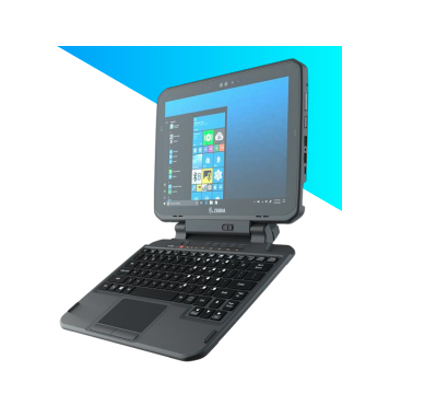 Zebra 2-in-1 - Tastatur - mit Touchpad, ausziehbarer integrierter Griff, Ansicht 4