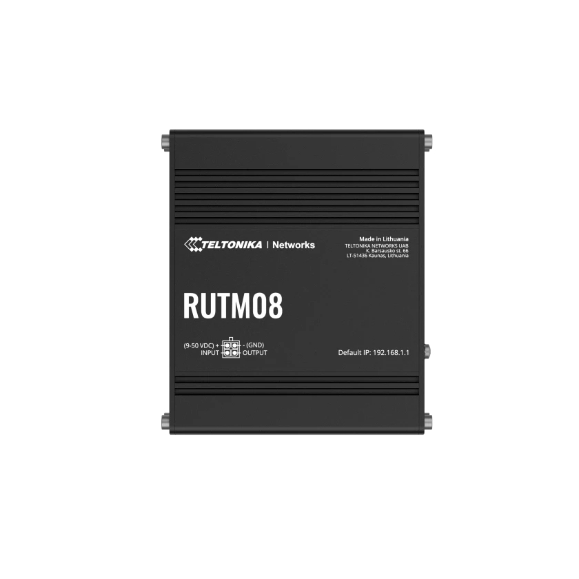 Teltonika · Router· RUTM08· Ethernet - Router - 1 Gbps, Ansicht 2