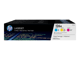 HP 126A - 3er-Pack - Gelb Cyan Magenta - original - LaserJet - Tonerpatrone (CF341A)