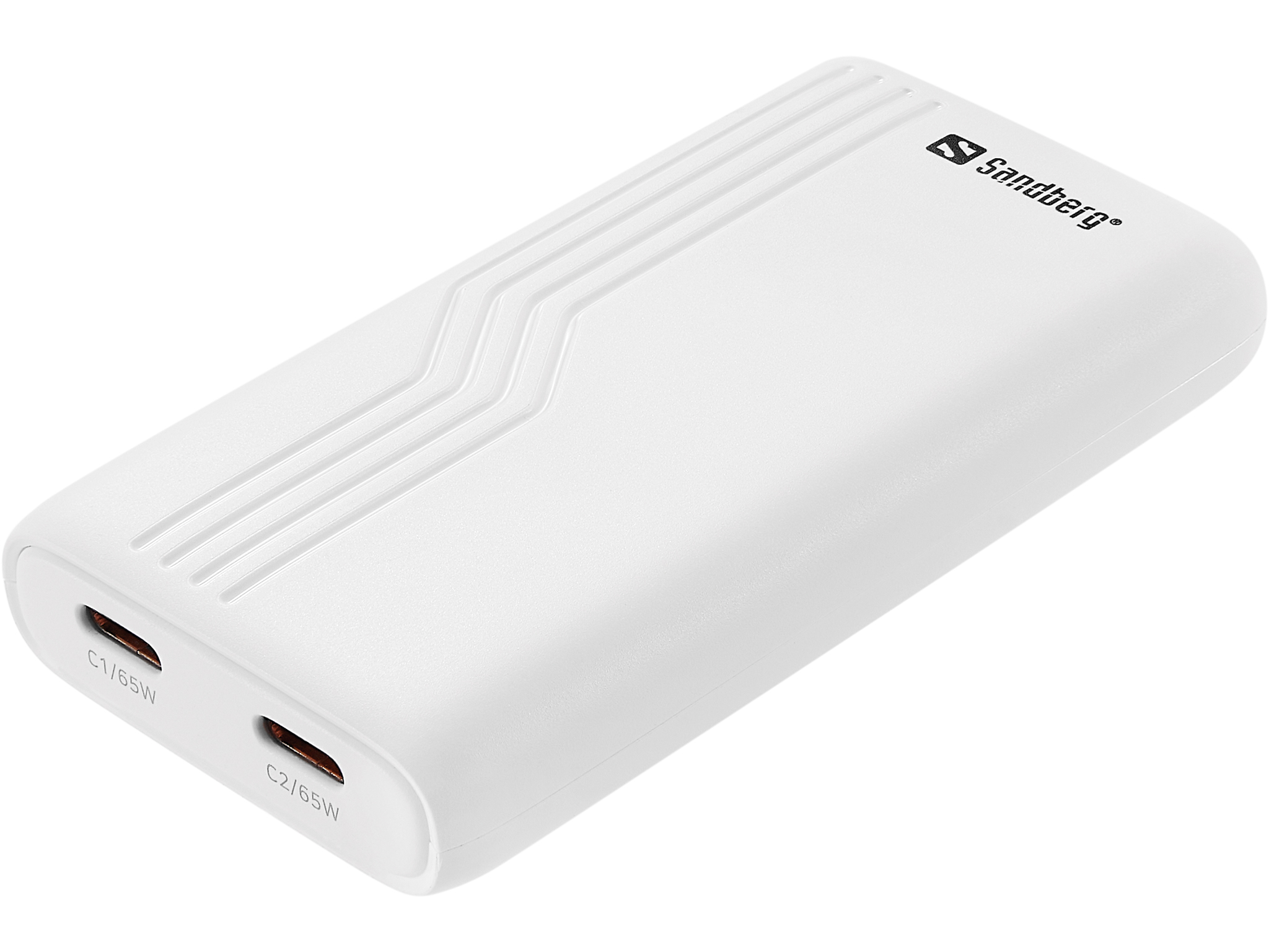 SANDBERG Netzteil - 4in1 - 65 Watt - 3 A - PD - 2 Ausgabeanschlussstellen (24 pin USB-C), Ansicht 4