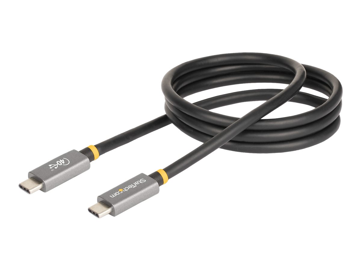 StarTech.com 1 m USB4 Kabel, USB-IF zertifiziertes USB C Kabel, 40Gbit/s - USB-Kabel - 24 pin USB-C (M)