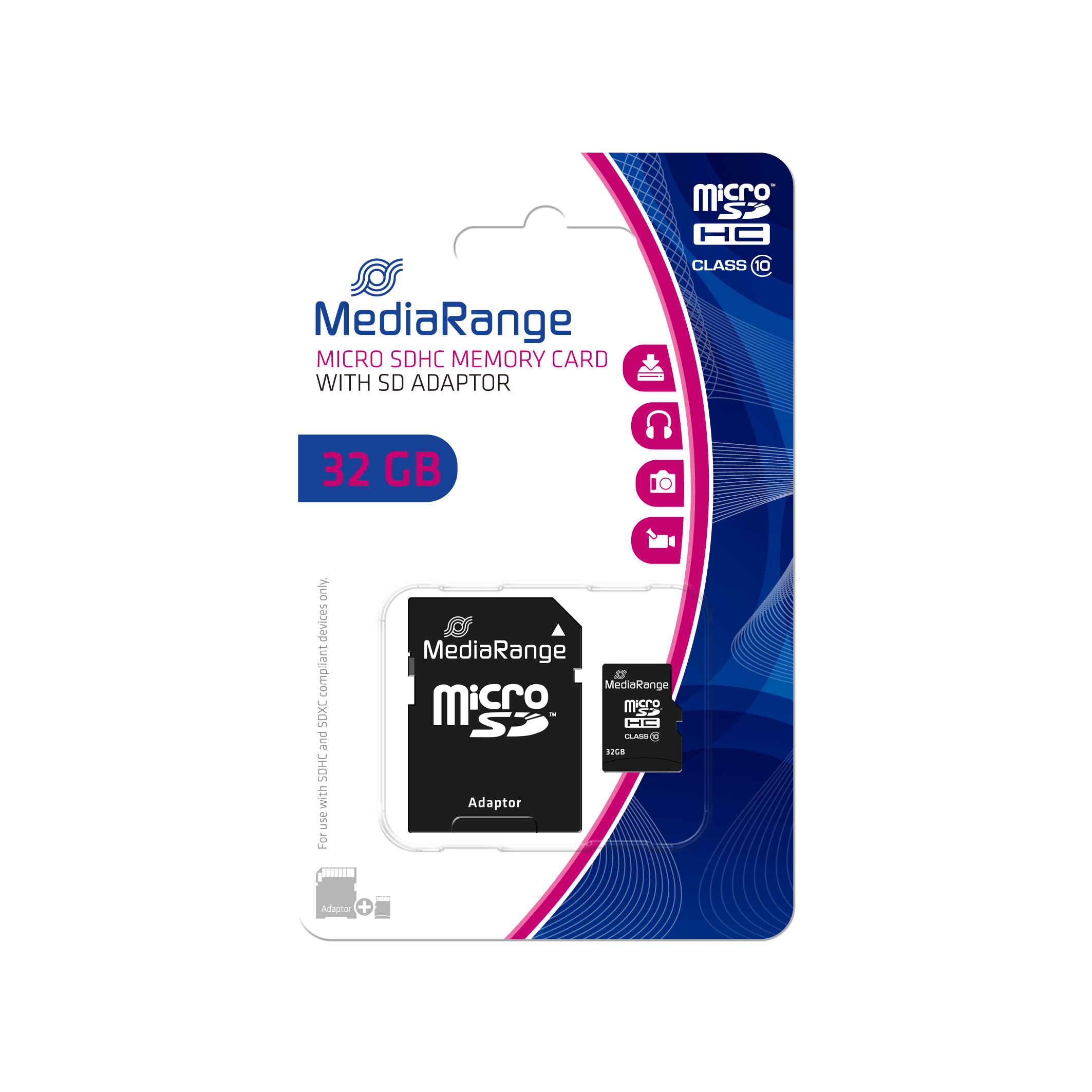 MediaRange microSDHC 32GB 45MB/s