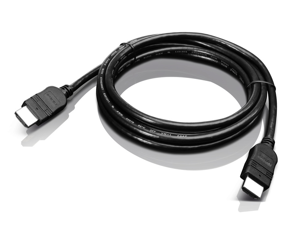 Lenovo 2.0m HDMI, 2 m, HDMI Typ A (Standard), HDMI Typ A (Standard), 10,2 Gbit/s, Schwarz