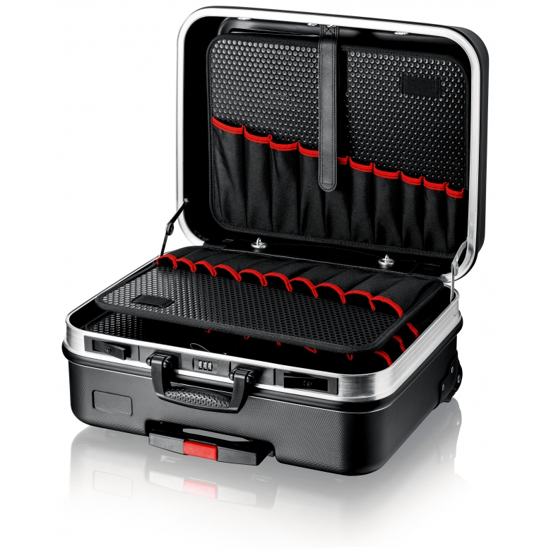 KNIPEX BIG Basic Move - Werkzeugkasten - Acrylnitril-Butadien-Styrol(ABS) - Schwarz - 33 l - 20 kg - Zahlenschloss, Ansicht 2